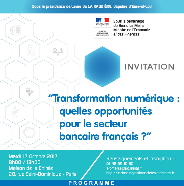 Colloque « Transformation numérique: quelles opportunités pour le secteur bancaire français ? »